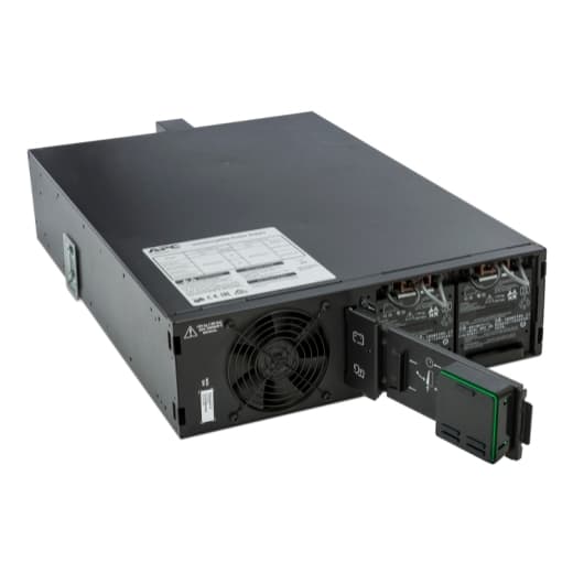 APC Rackmount Smart-UPS On-Line, 4500W/5000VA, Input 230V/Output 230V, Interface Port Contact Closure, RJ-45 10/100 Base-T, RJ-45 Serial, Smart-Slot, USB, Extended runtime model.